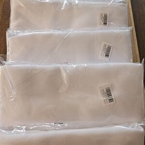 7 Sets Of Dwcn White Blackout Curtains